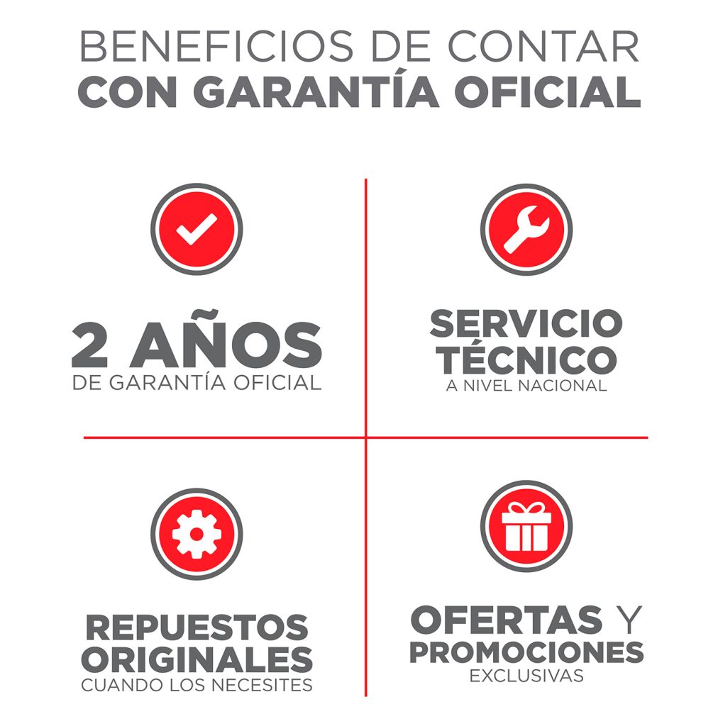Beneficios de la garantía oficial
